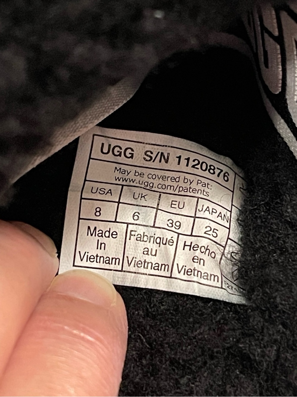 UGG Oh Fluffita Black Shearling Platform Sandals Size 8 - Picture 6 of 7